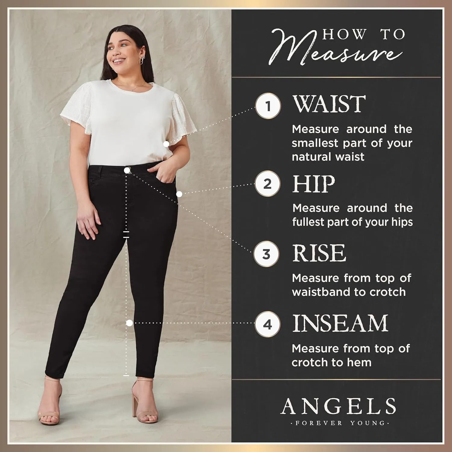 Angels Forever Young Women's Aileen Flutter Sleeve Blouse Top