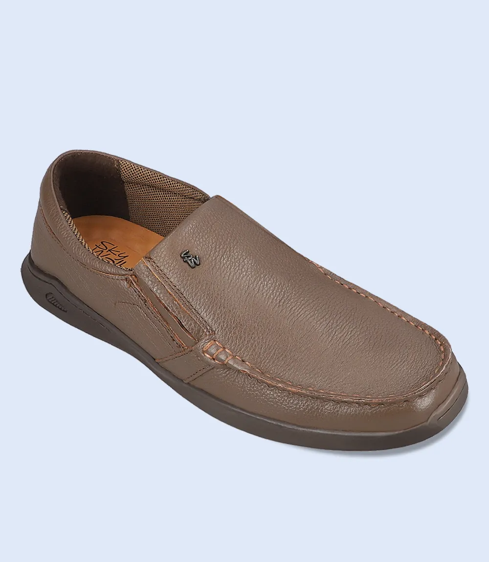 BM6742-BROWN-Men Slip on