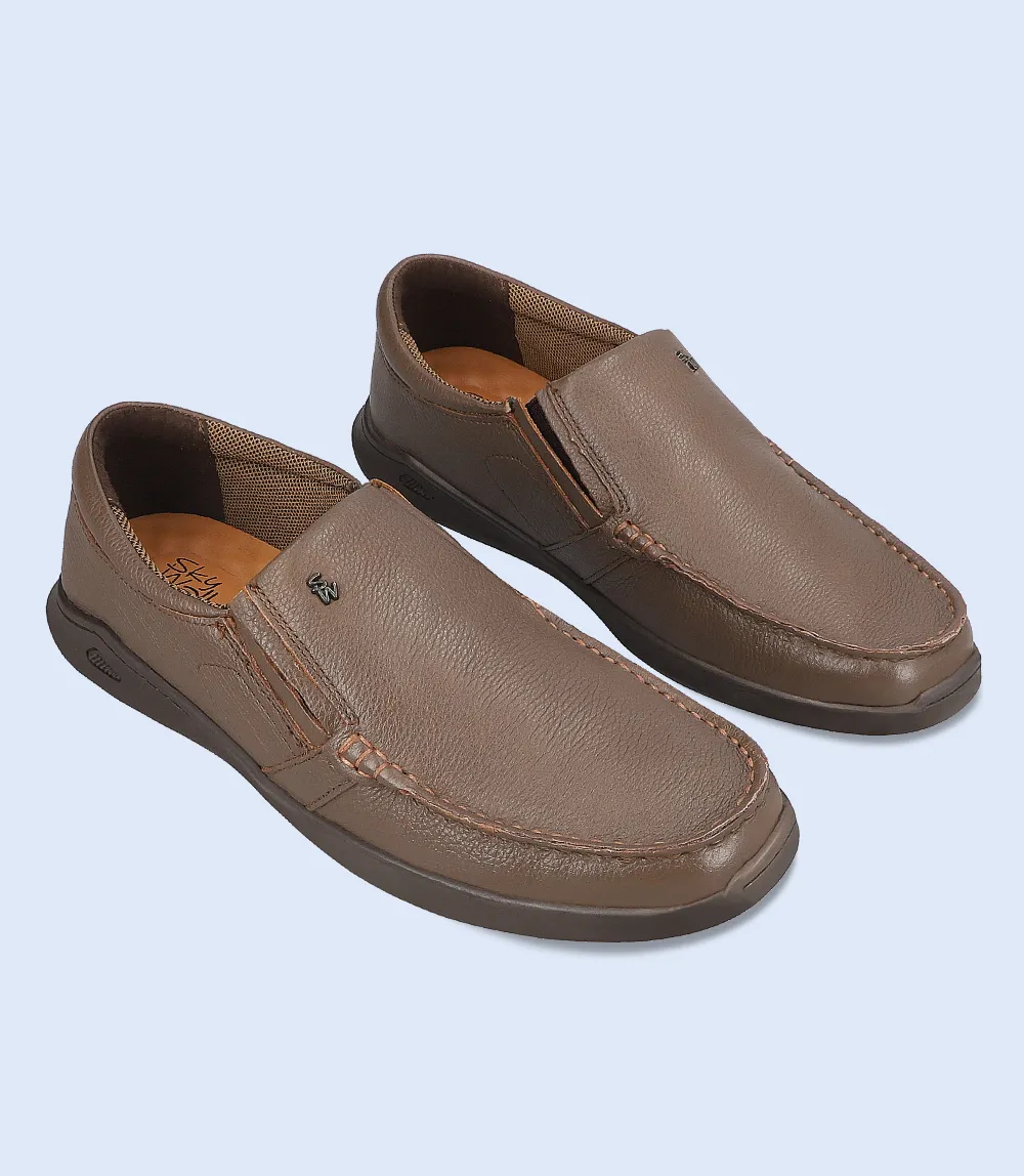BM6742-BROWN-Men Slip on