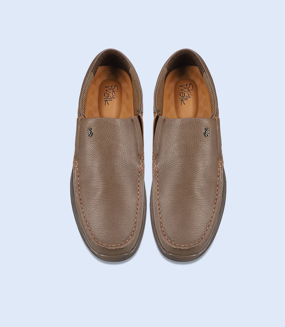 BM6742-BROWN-Men Slip on