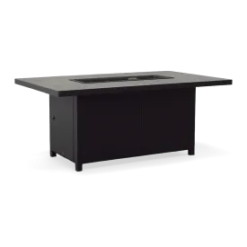 CAPRI 36" x 58" RECTANGLE CHAT HEIGHT FIRE TABLE