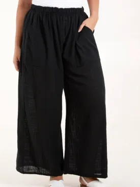 Cotton Wide Leg Trousers