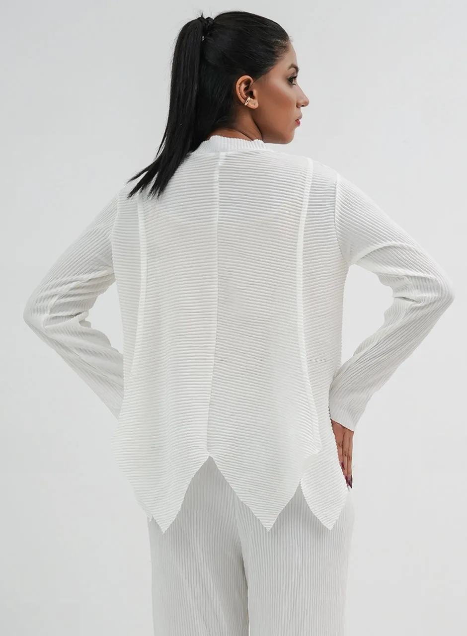 Crinkle Co-ord - White