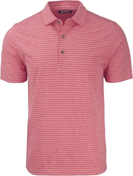 Cutter & Buck Forge Eco Heather Stripe Stretch Recycled Mens Polo