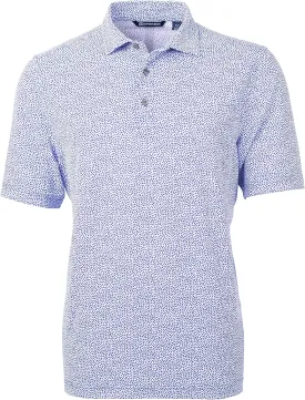 Cutter & Buck Men's Short Sleeve Virtue Eco Pique Botanical Print Polo Shirt
