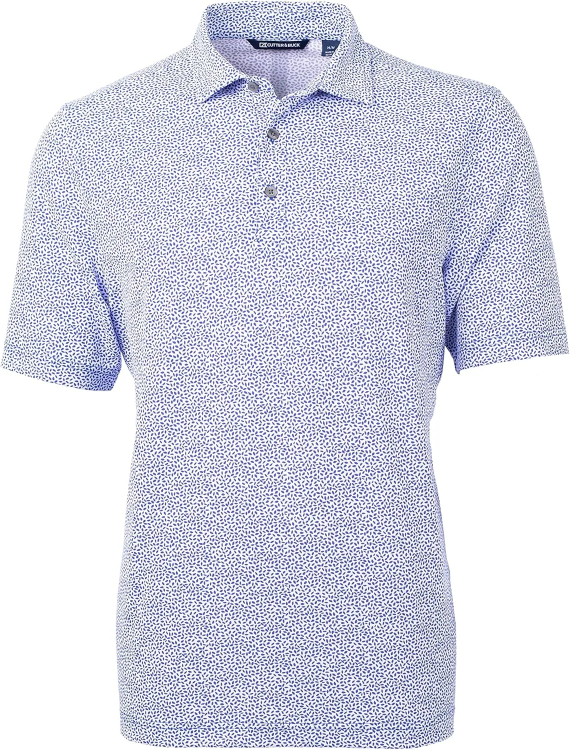 Cutter & Buck Men's Short Sleeve Virtue Eco Pique Botanical Print Polo Shirt