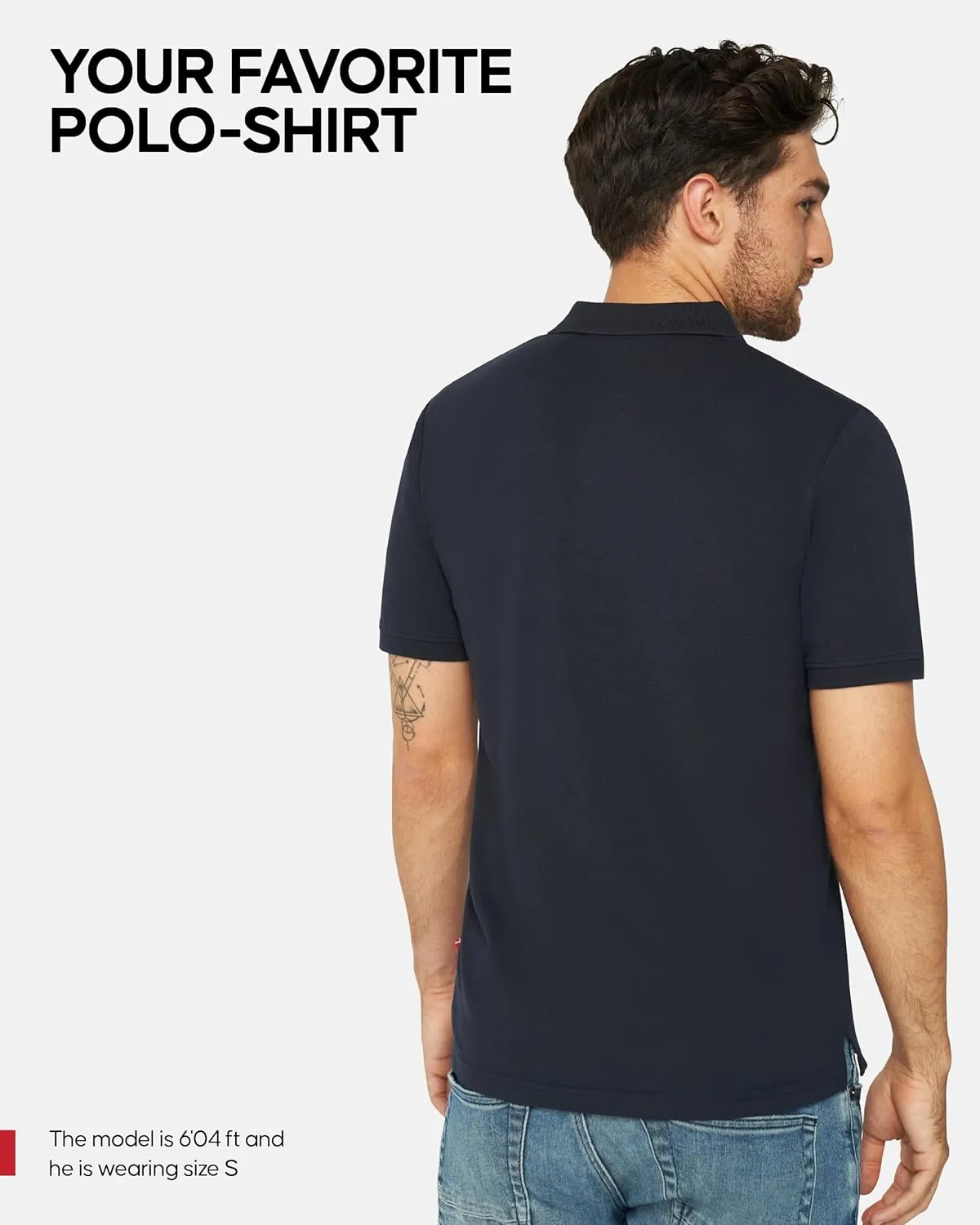 DANISH ENDURANCE Men's Polo Shirt, Organic Cotton, Short Sleeve, Classic, Golf, 1 and 2 Pack