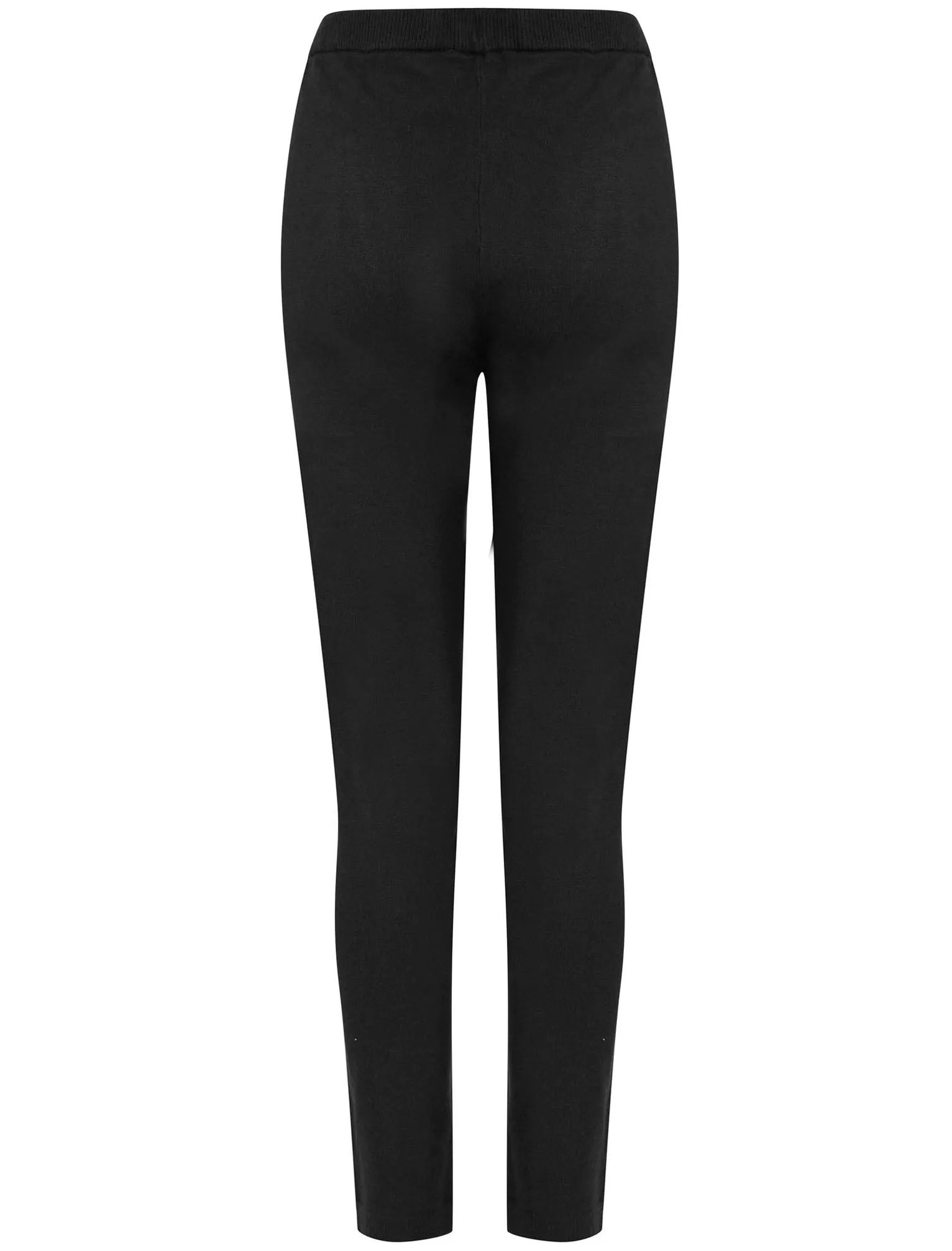 Darcey Love Heart Motif 2 Pc Jersey Knit Top / Pants Lounge Set in Jet Black - Amara Reya
