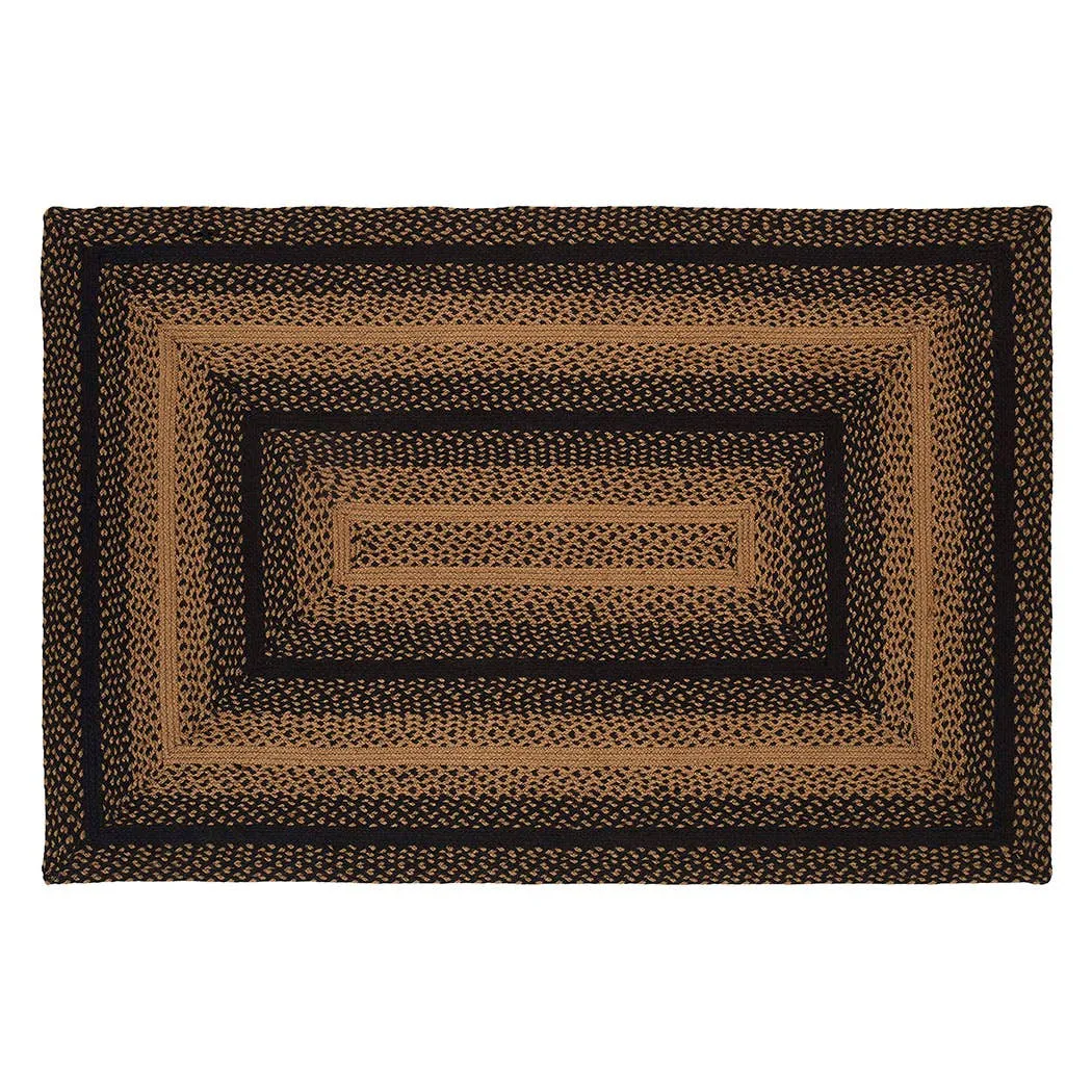 Ebony Braided Rug 4’ x 6’ Rectangle