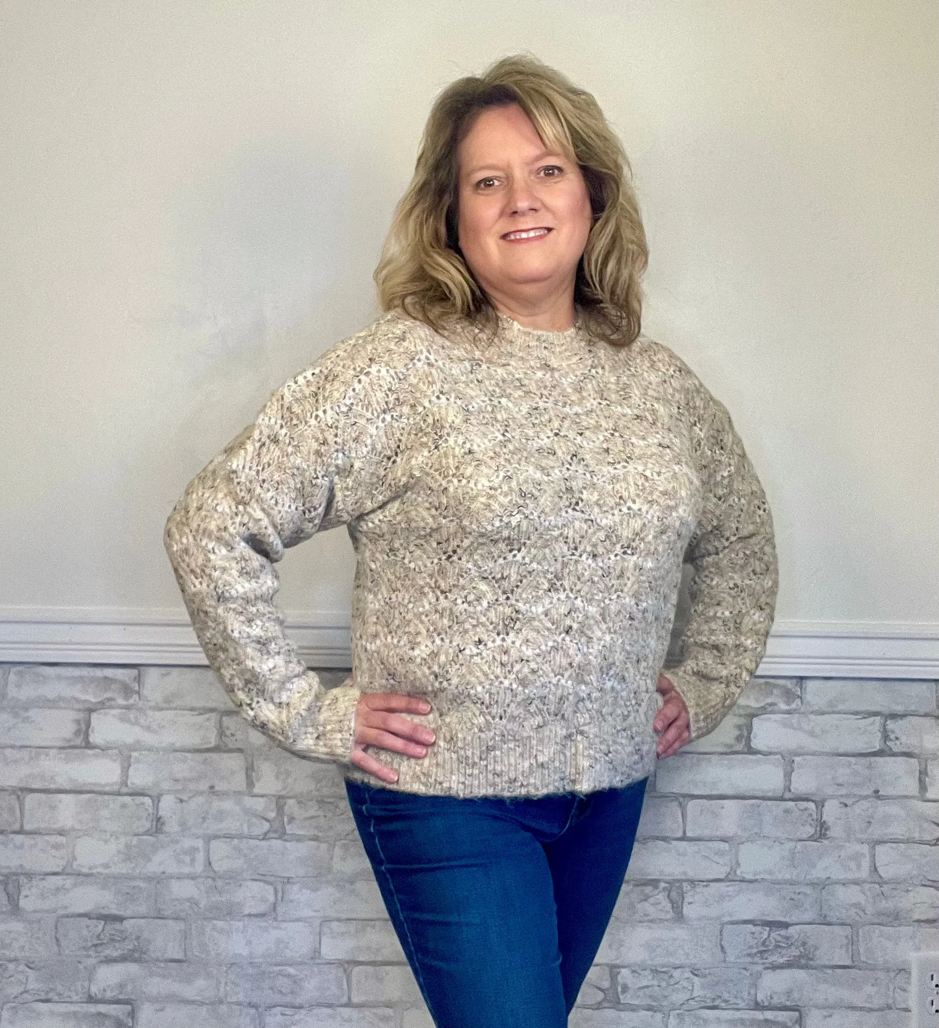 Eco-Chic Oatmeal Sweater