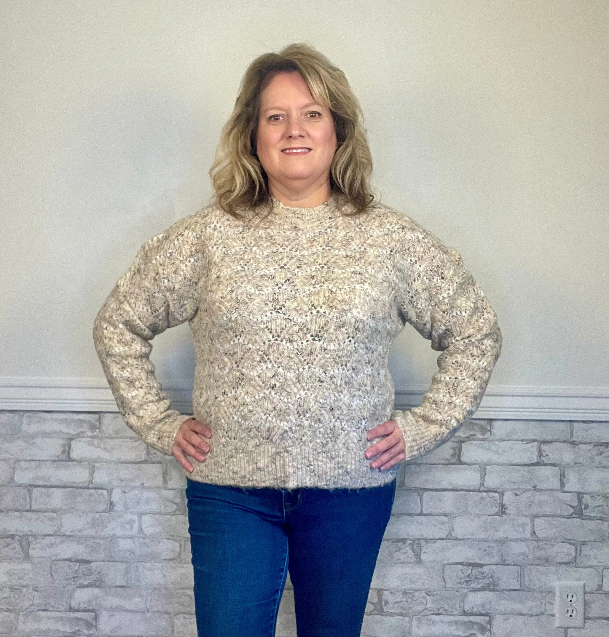 Eco-Chic Oatmeal Sweater