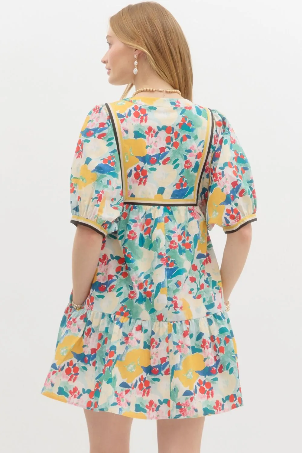 Entro Serina Floral Ruffle Dress