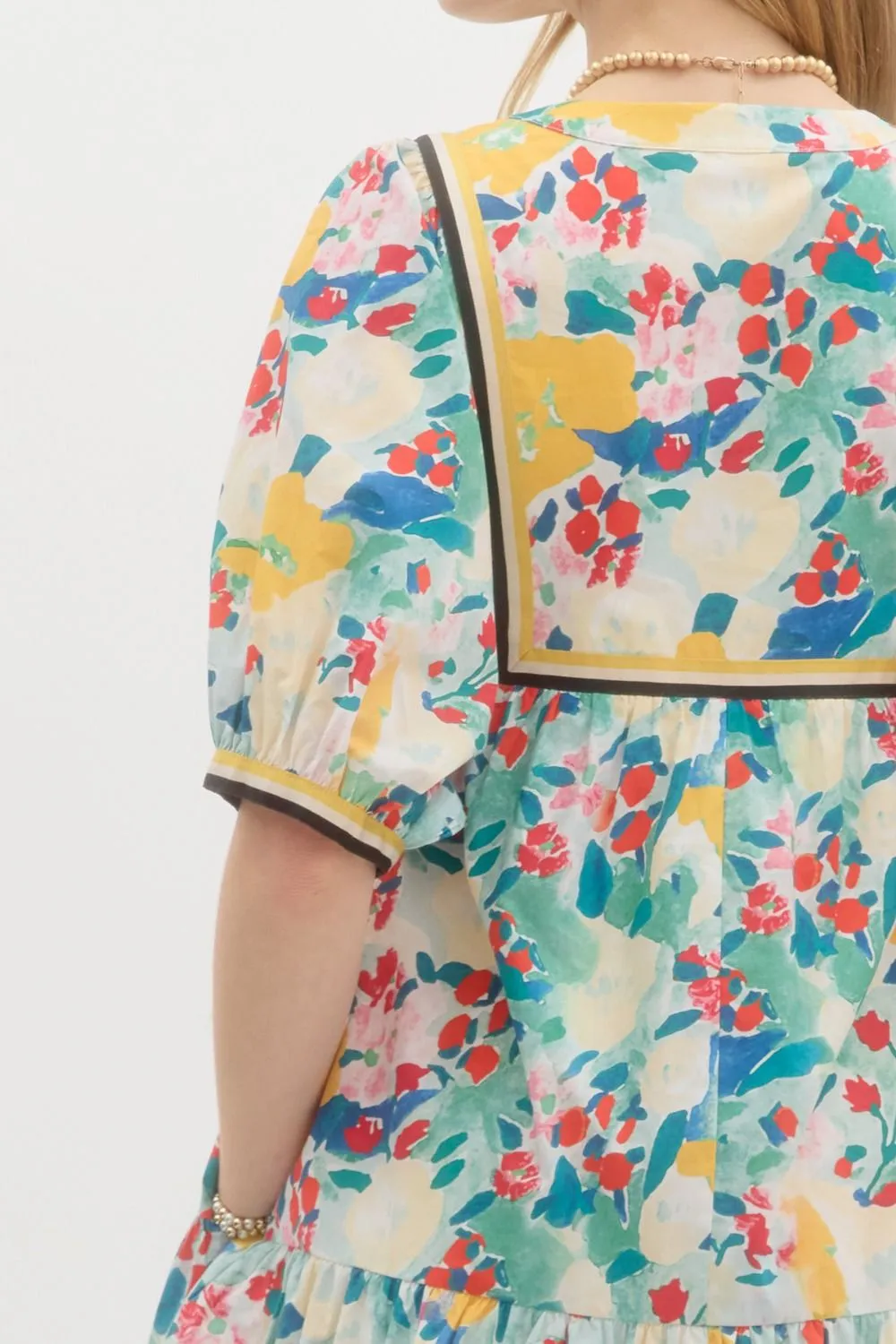 Entro Serina Floral Ruffle Dress