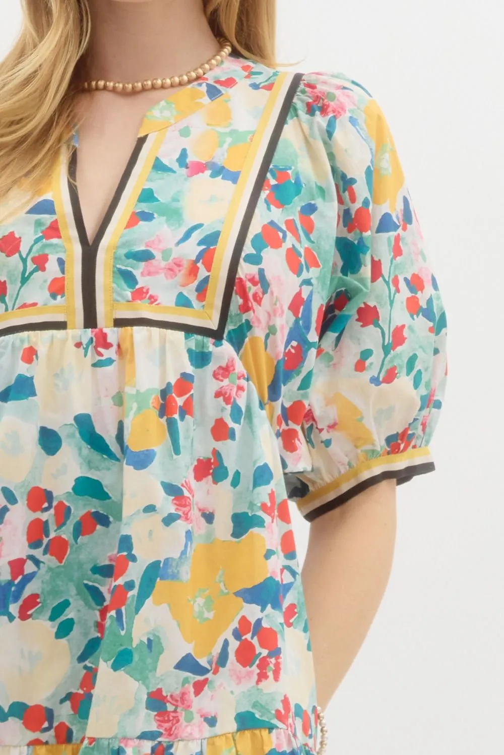 Entro Serina Floral Ruffle Dress