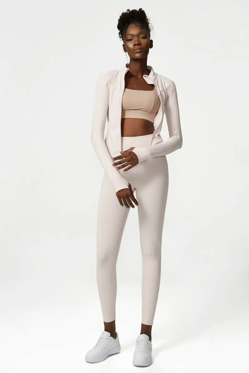 Fall Winter Yoga Wear Suit Women Nude Sense Yoga Clothes Coat Fitness Two Piece Suit