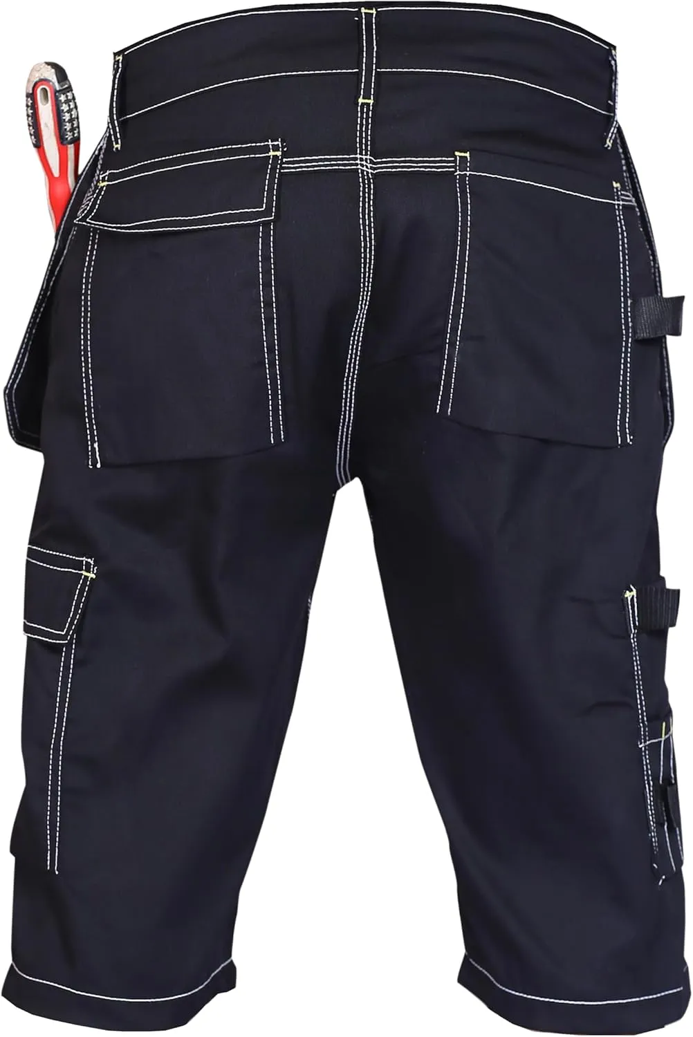 FASHIO FF Mens Holster Pockets Utility Cordura Reinforced Cargo Combat Tactical Workwear Work Shorts