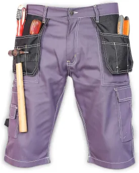 FASHIO FF Mens Holster Pockets Utility Cordura Reinforced Cargo Combat Tactical Workwear Work Shorts