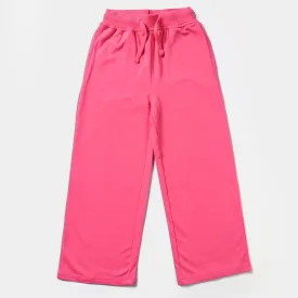 Girls Cotton Terry Jersey Pyjama Basic-Hot Pink