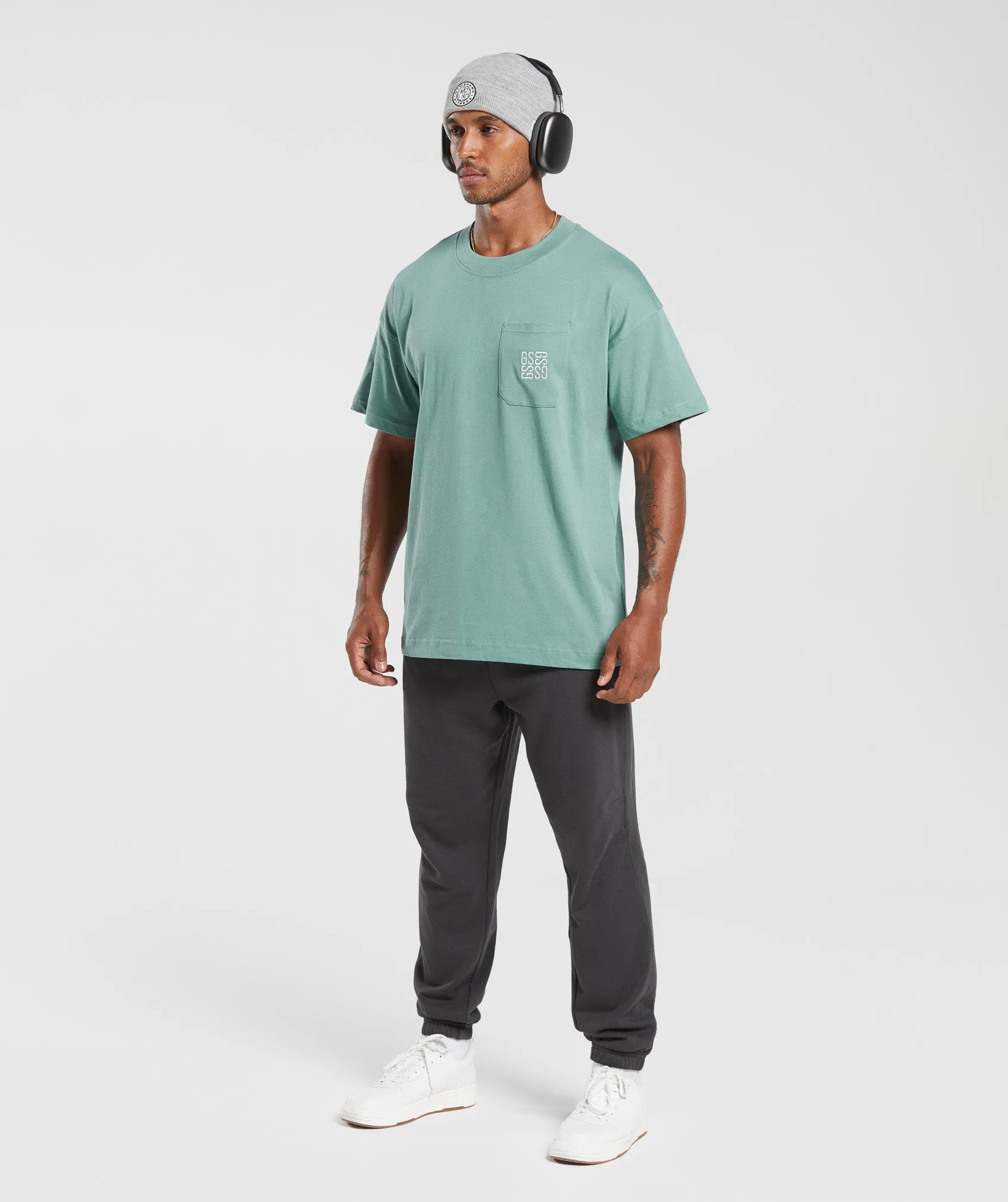 Gymshark Monogram T-Shirt - Ink Teal