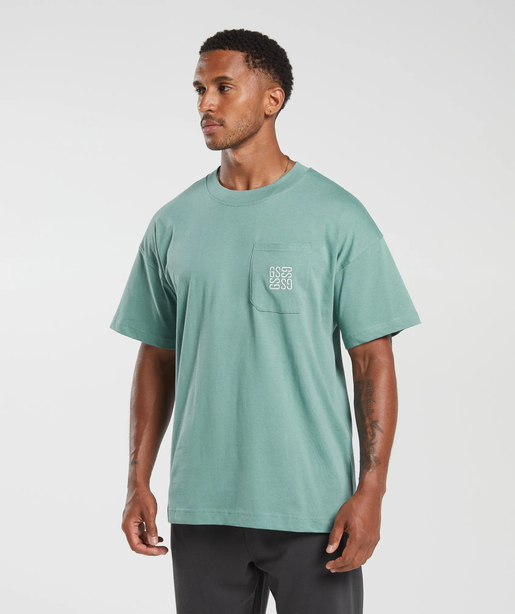 Gymshark Monogram T-Shirt - Ink Teal