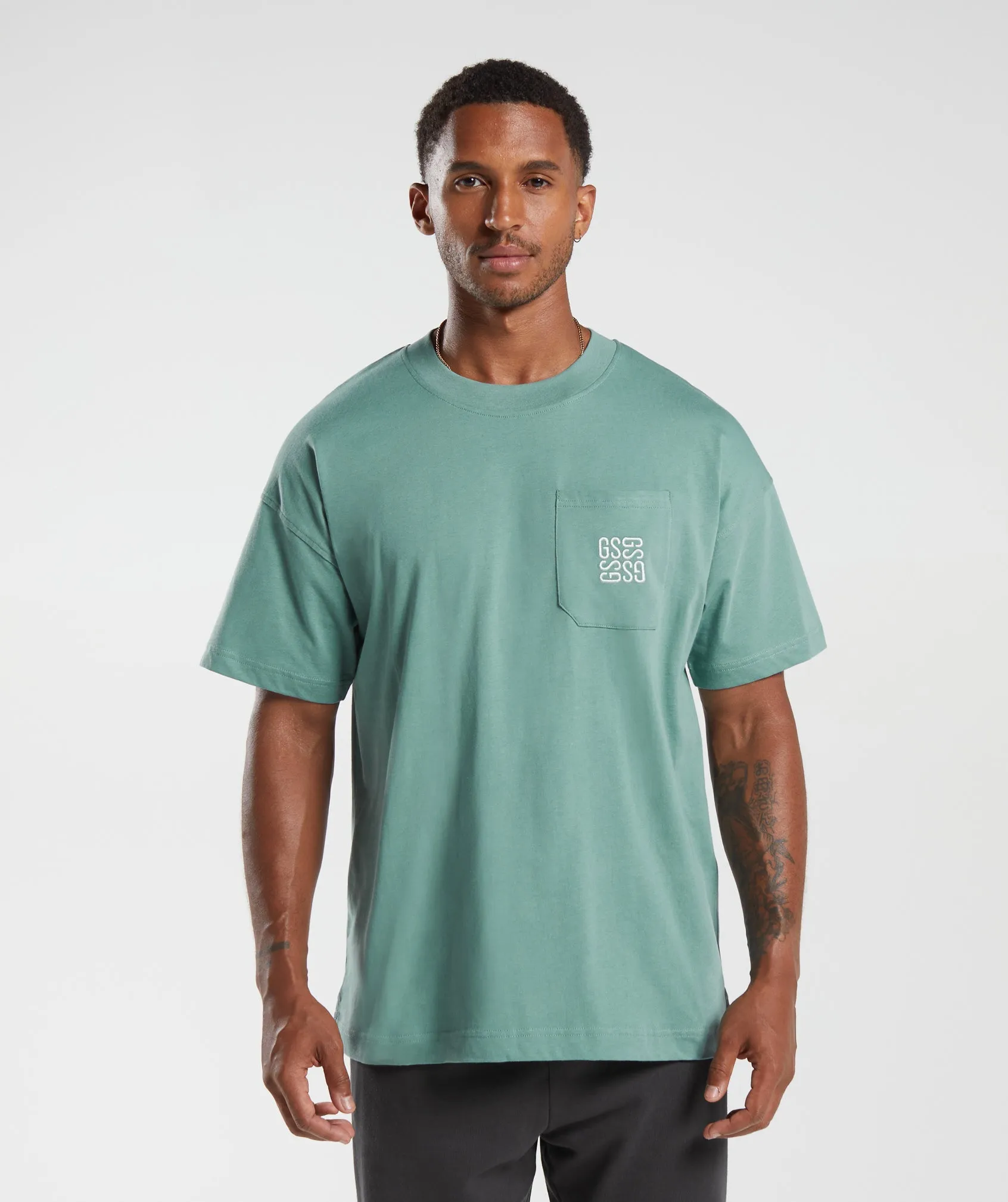Gymshark Monogram T-Shirt - Ink Teal