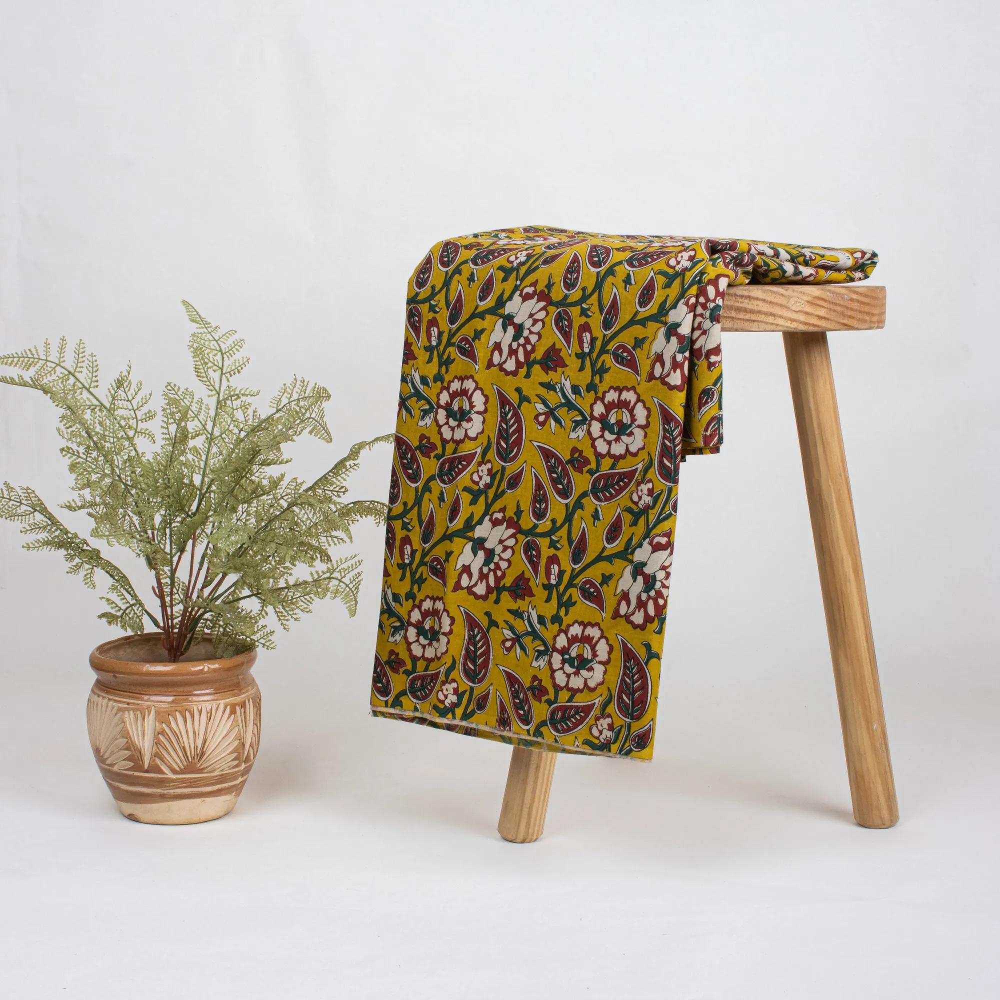 Hand Soft Cotton Bagru Block Printing Fabric