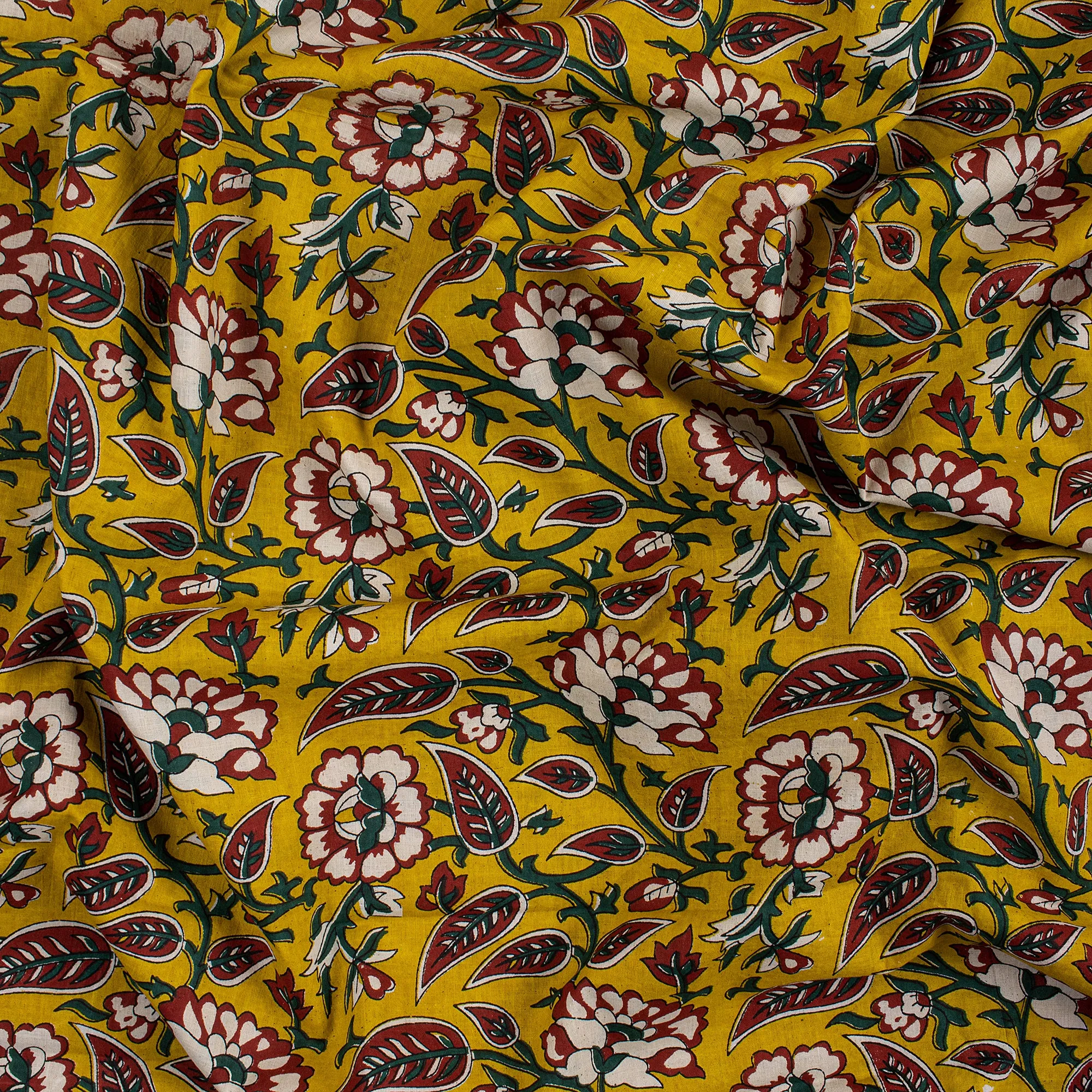 Hand Soft Cotton Bagru Block Printing Fabric