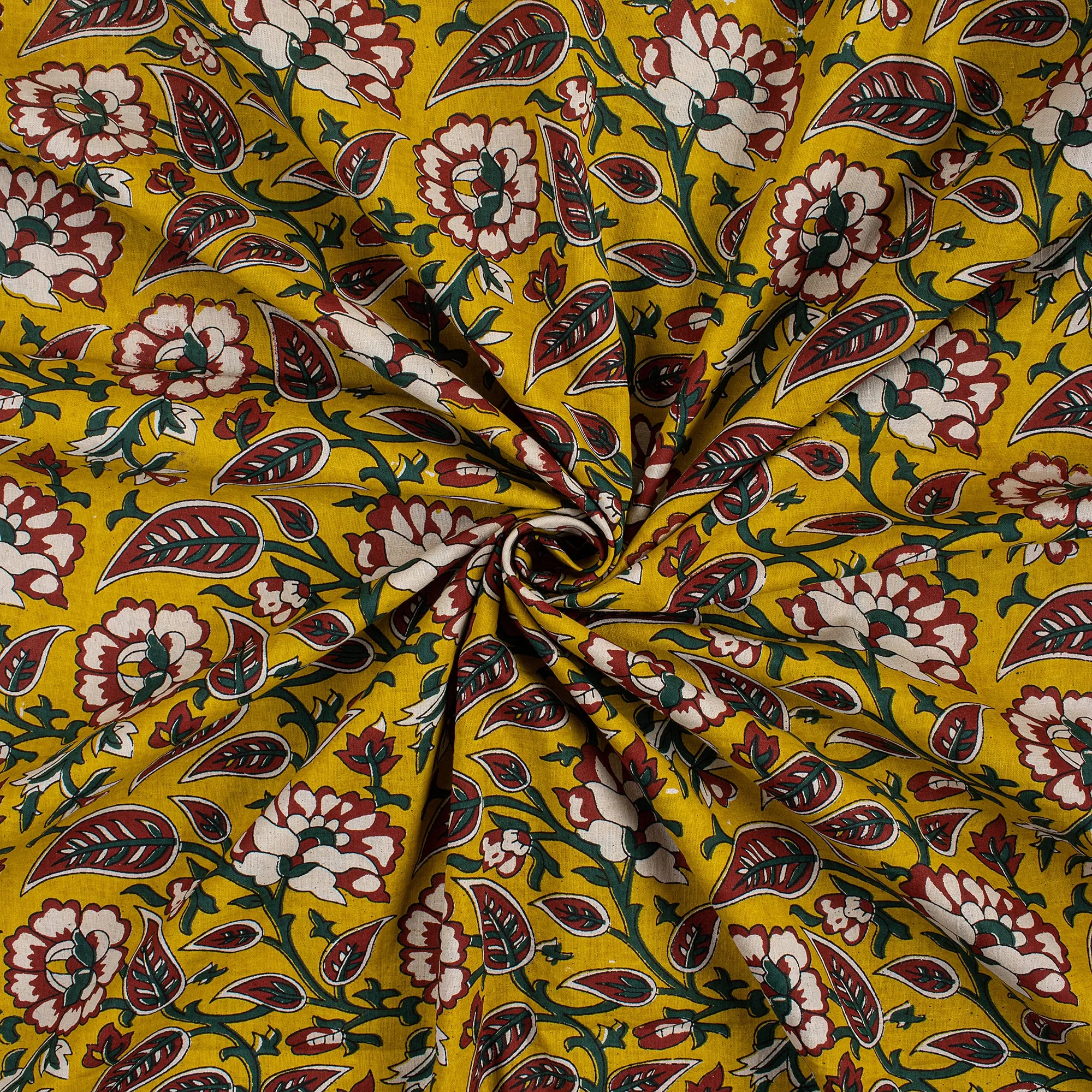 Hand Soft Cotton Bagru Block Printing Fabric