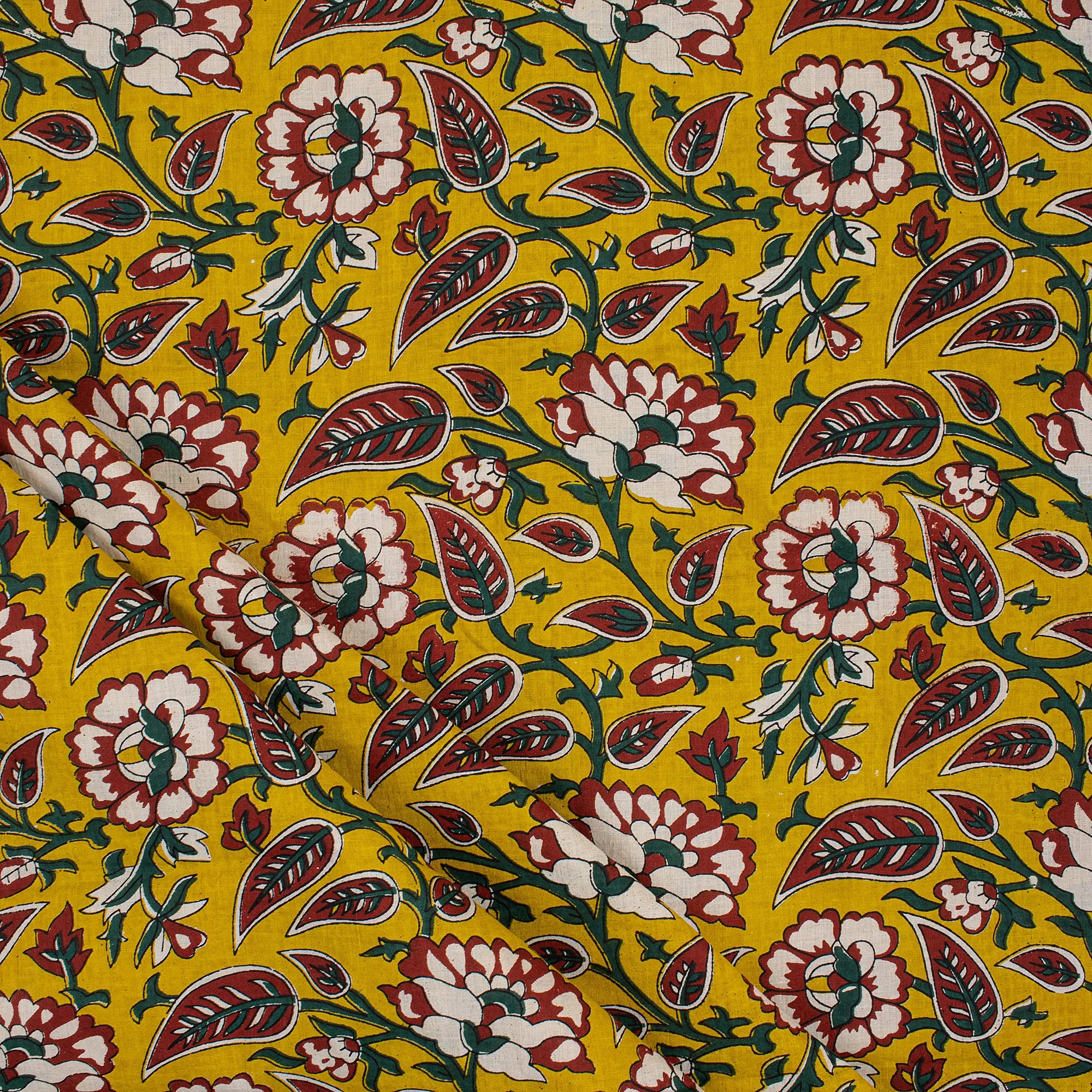 Hand Soft Cotton Bagru Block Printing Fabric