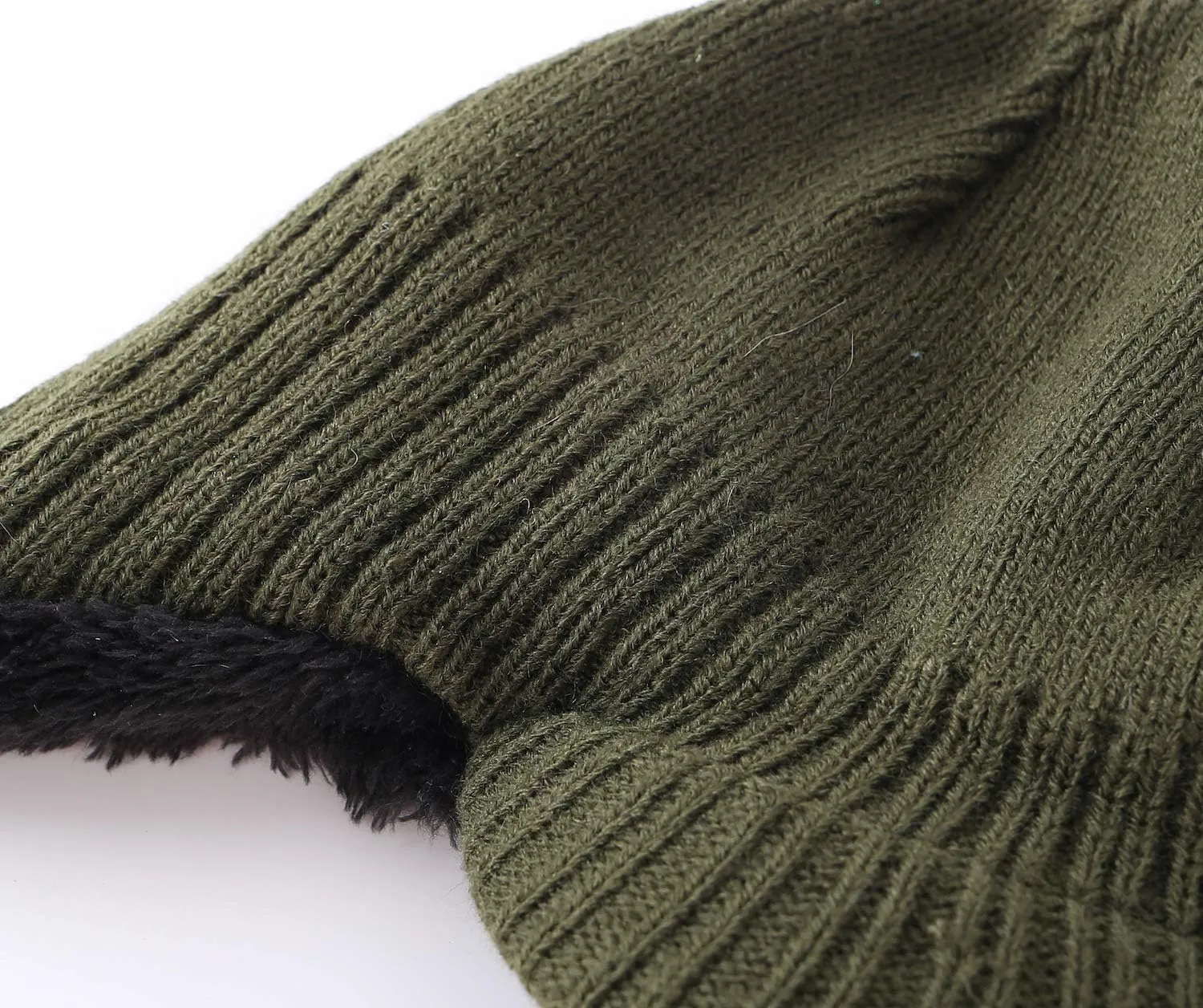 Home Prefer Toddler Boys Girls Fleece Knit Kids Hat Visor Earflaps Winter Hat