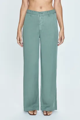 Jadyn Low Slung Palazzo Pant | Olivine Wash