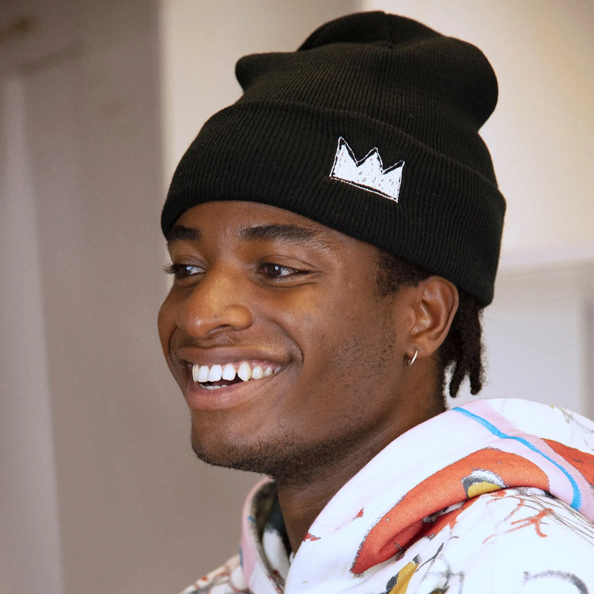 Jean-Michel Basquiat Crown Beanie