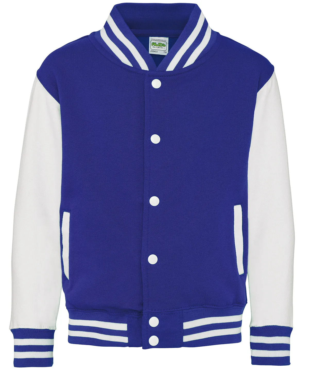 Kids varsity jacket | Royal Blue/White