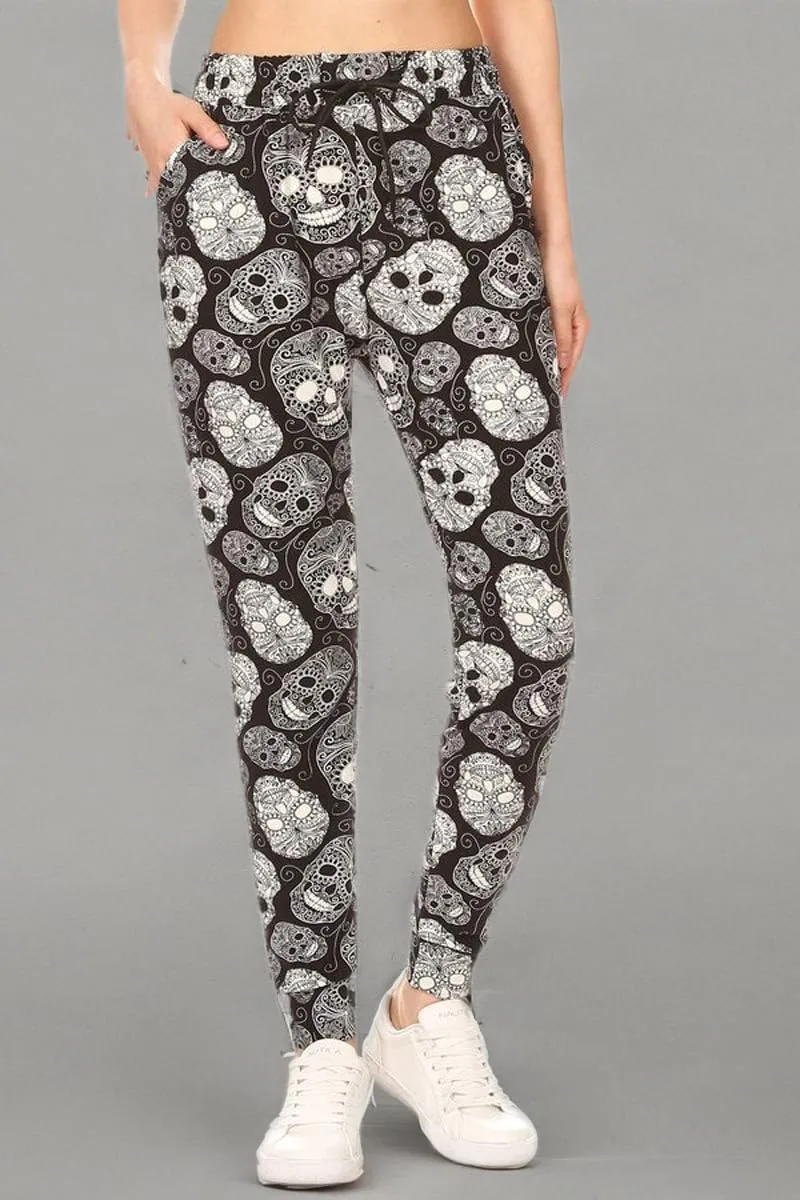 Leggings Depot Premium Women's Joggers Popular Print High Waist Track Pants(S-XL) BAT2