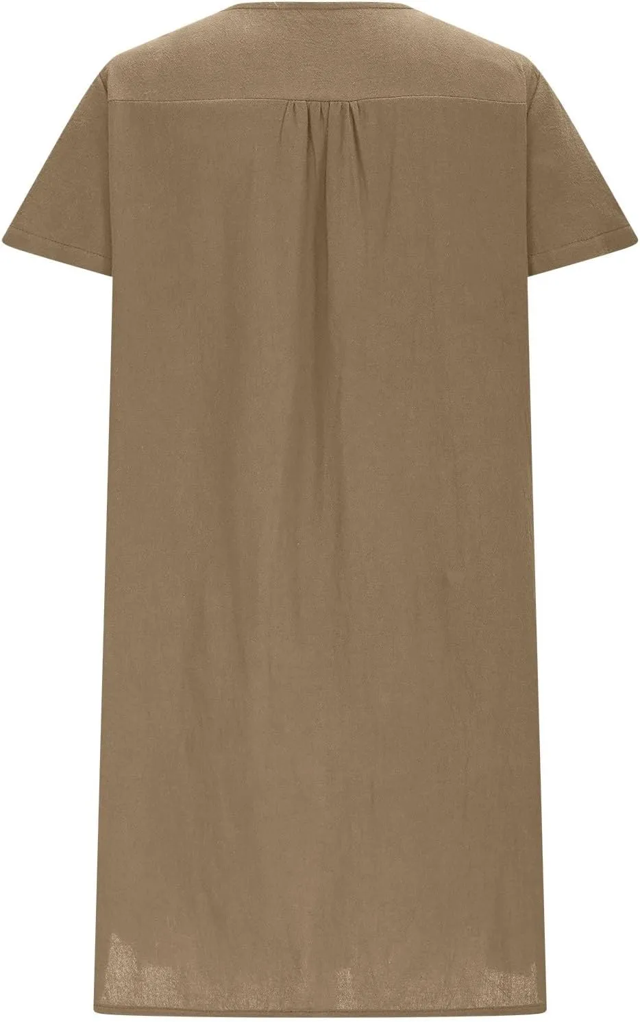 Linen Dresses for Women 2025 Cap Sleeve V Neck Sundress Beach Vacation Mini Dress Cotton Trendy Clothes