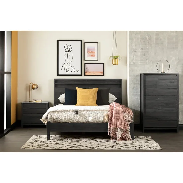 NEW In Box Retails $410 Lensky 5 - Drawer Dresser, Black