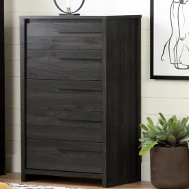 NEW In Box Retails $410 Lensky 5 - Drawer Dresser, Black