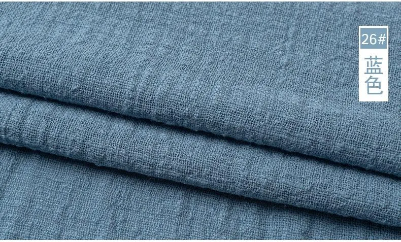 Organic Soft Linen and Cotton Fabric - Solid Color for Sewing - The Ultimate Sustainable Material