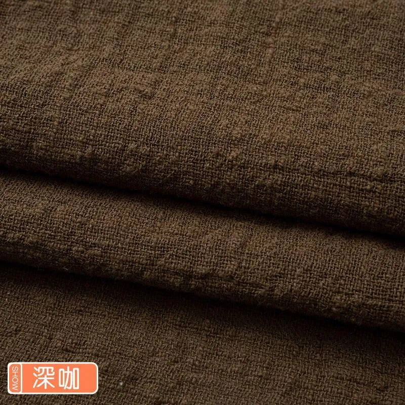 Organic Soft Linen and Cotton Fabric - Solid Color for Sewing - The Ultimate Sustainable Material
