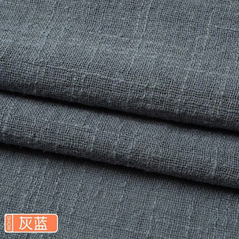 Organic Soft Linen and Cotton Fabric - Solid Color for Sewing - The Ultimate Sustainable Material