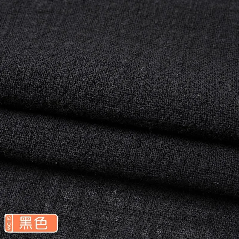 Organic Soft Linen and Cotton Fabric - Solid Color for Sewing - The Ultimate Sustainable Material