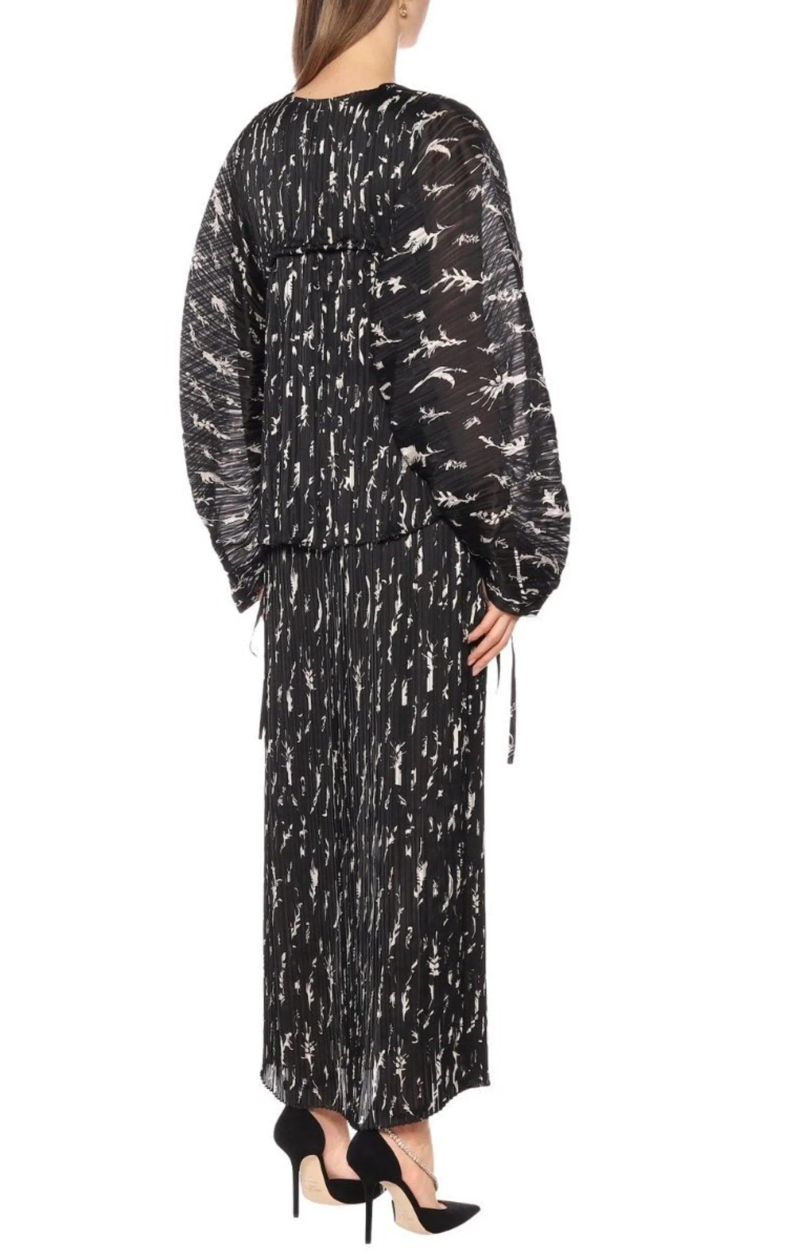 Pleated Maxi Dress