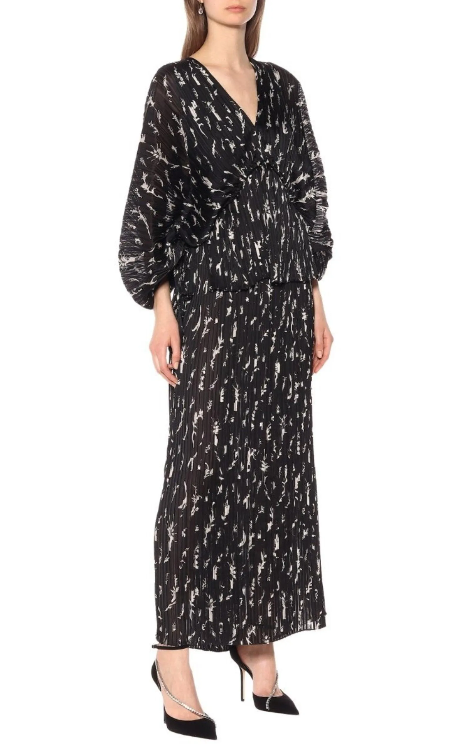 Pleated Maxi Dress