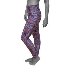 Purple Mermaid Scales Sustainable Leggings