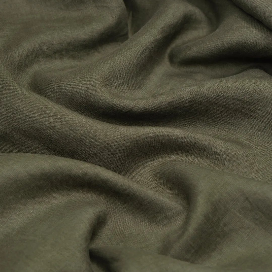 Remnant - 3.5m - Breezy Lightweight Linen - Kelp