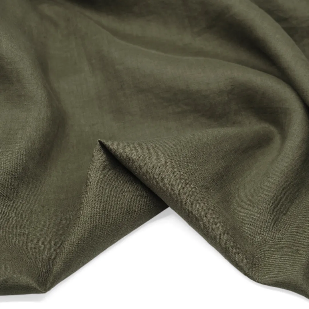 Remnant - 3.5m - Breezy Lightweight Linen - Kelp