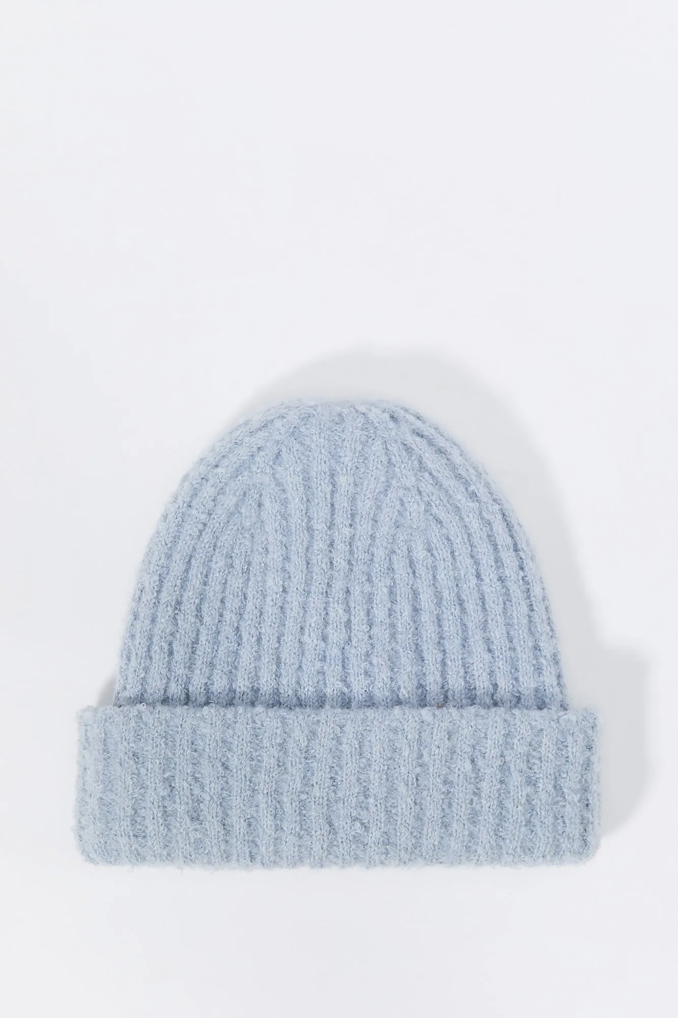 Ribbed Fuzzy Knit Beanie