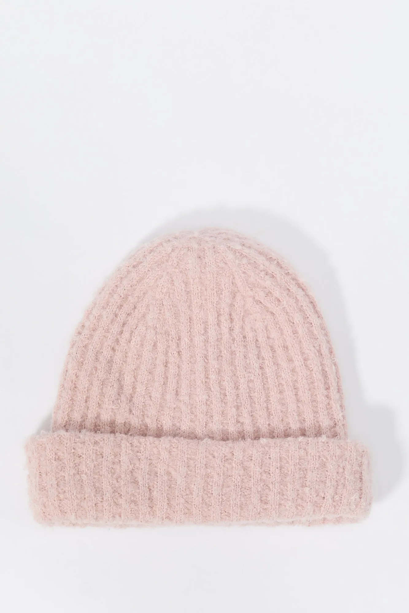 Ribbed Fuzzy Knit Beanie