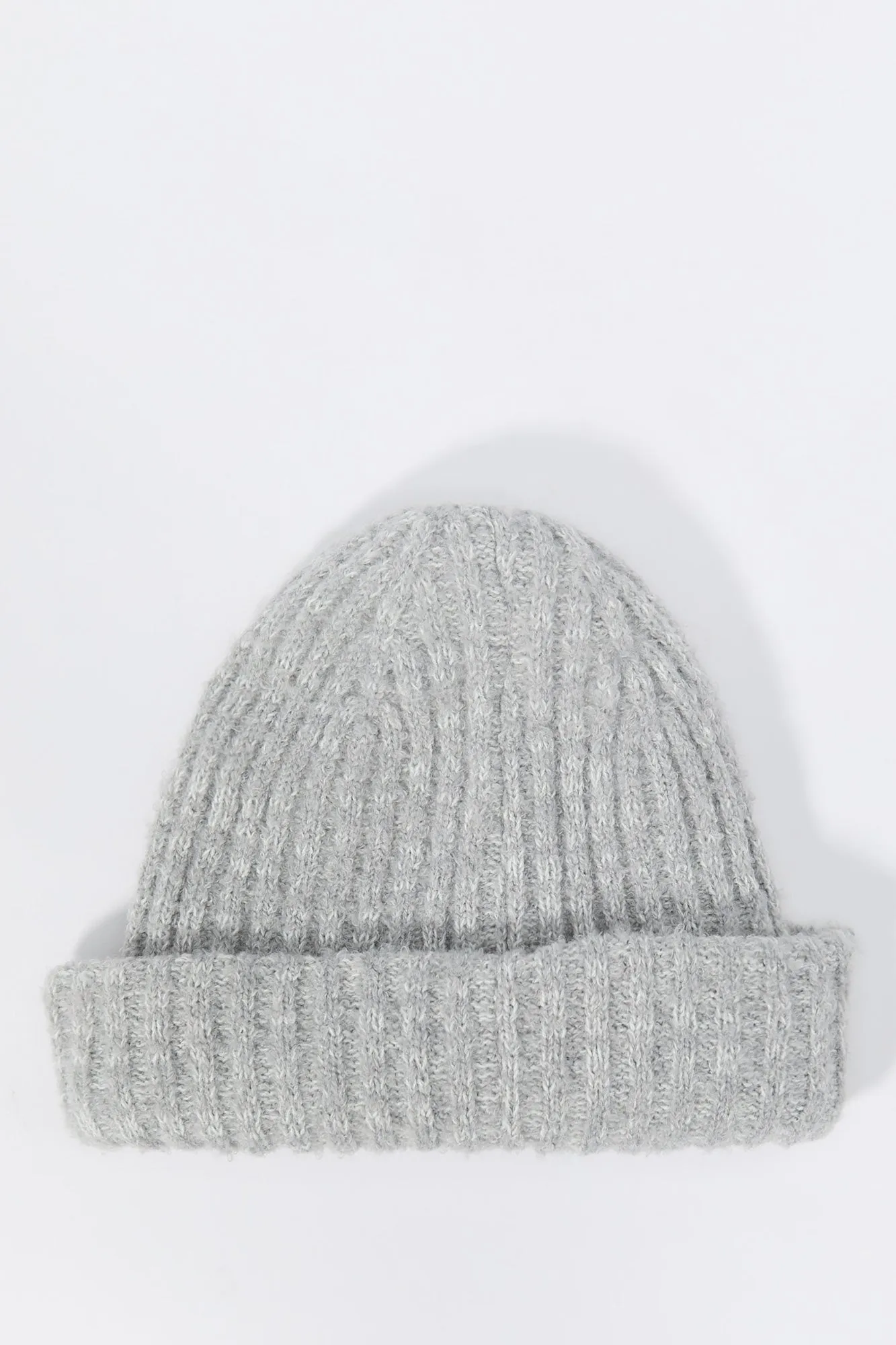 Ribbed Fuzzy Knit Beanie