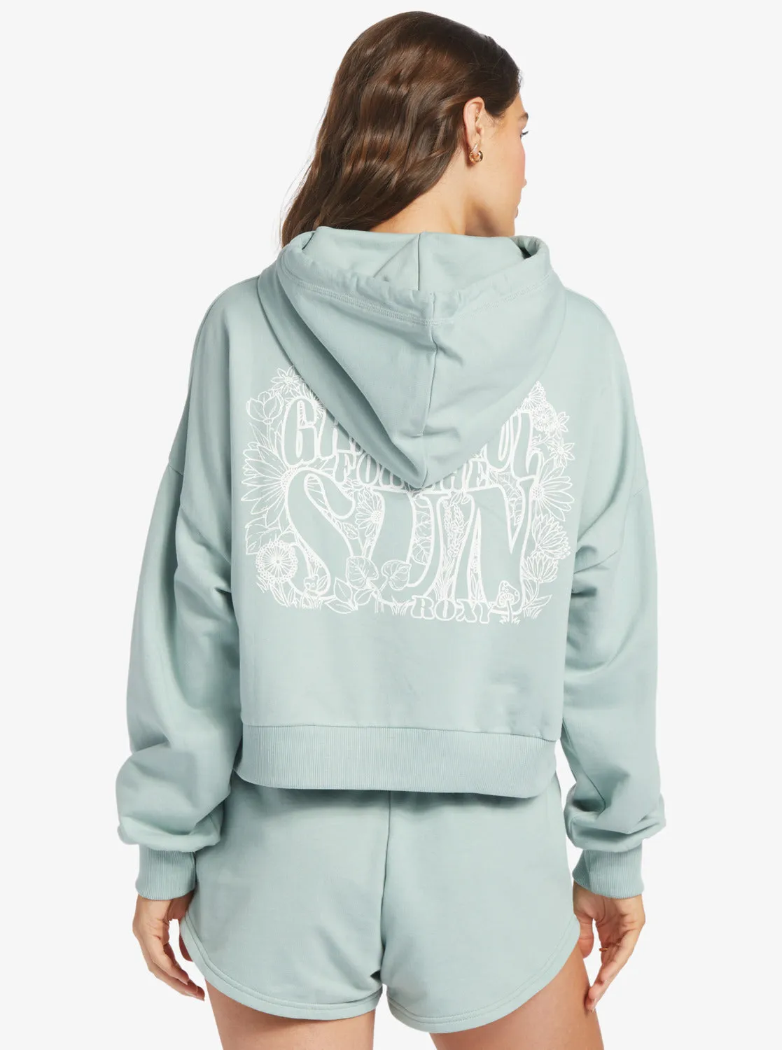 Roxy Onshore A Hooded Sweatshirt-Blue Surf